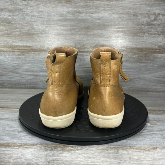 Vionic Women's Magnolia Lois Tan Leather Ankle Boot Size 8 - Picture 5 of 11